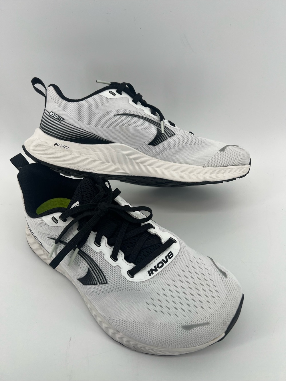 Inov8 RoadFly Wide Fit Black White Running Shoe US 10